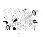 Craftsman 917379202 engine/housing/handle diagram