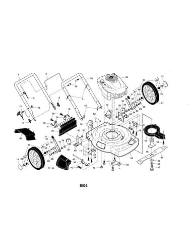 Engine/housing/handle
