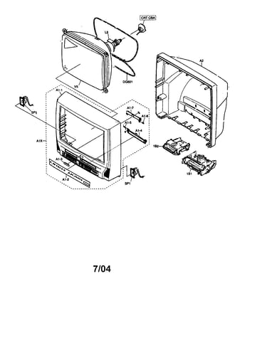 Tv/vcr/dvd combo