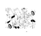 Craftsman 917378920 engine/housing/handle diagram