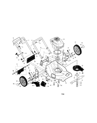 Engine/housing/handle