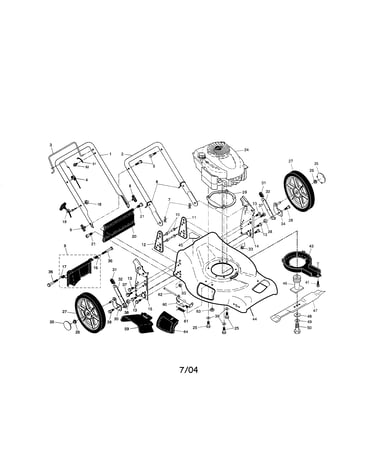 Engine/housing/handle