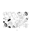 Engine/housing/handle/wheels