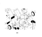 Craftsman 917378921 engine/housing/handle diagram