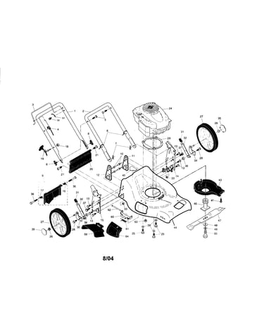 Engine/housing/handle