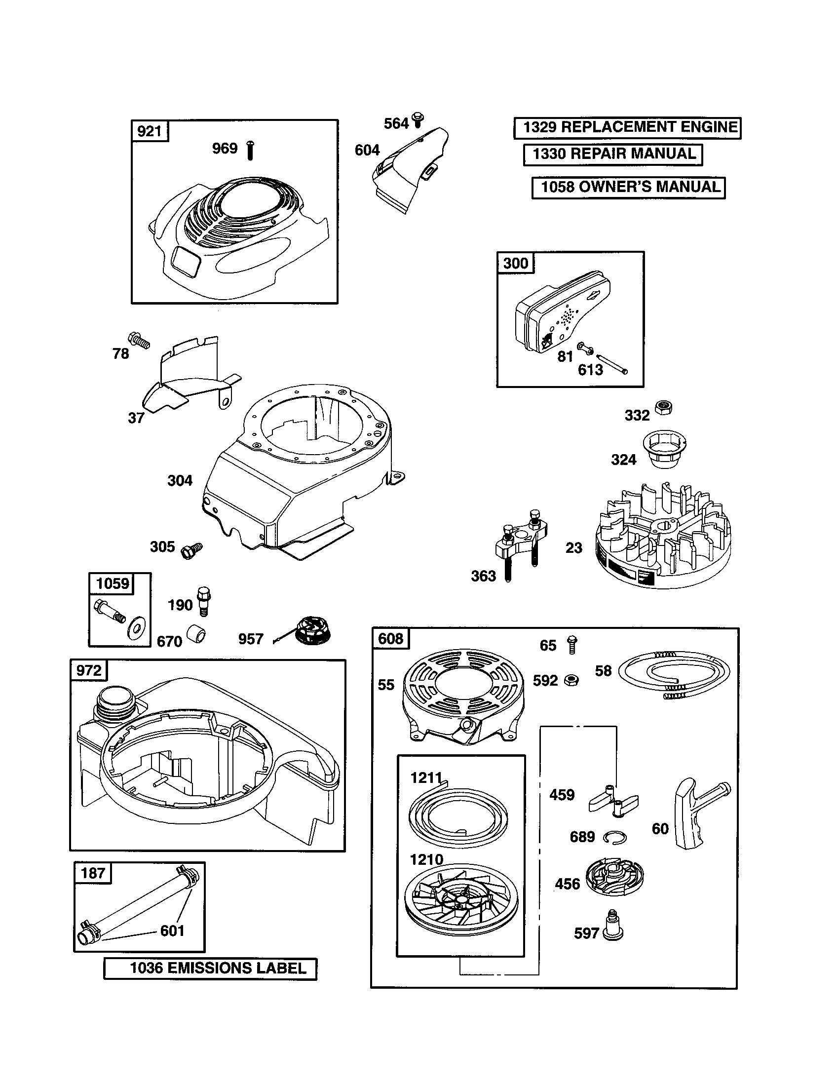 Housing-blower/starter-rewind