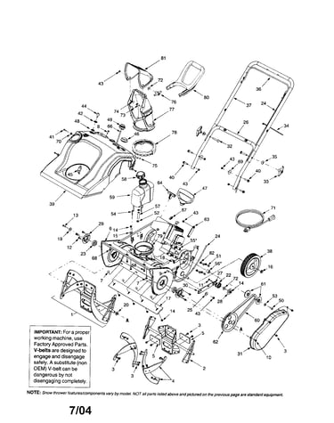 Single-stage snow thrower