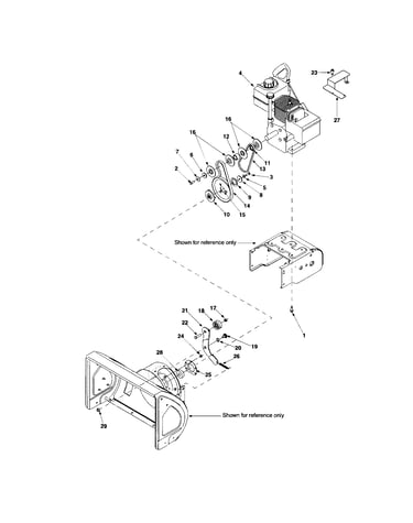 Engine/auger idler