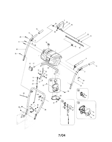 Panel/handle/shift lever