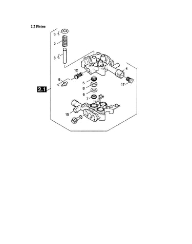 Pistons/cylinder head