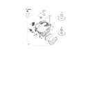 Karcher K4400G motor/carburetor/starter diagram
