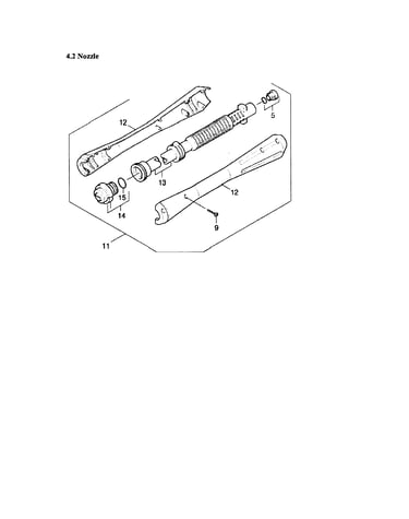 Nozzle/jet pipe/handle
