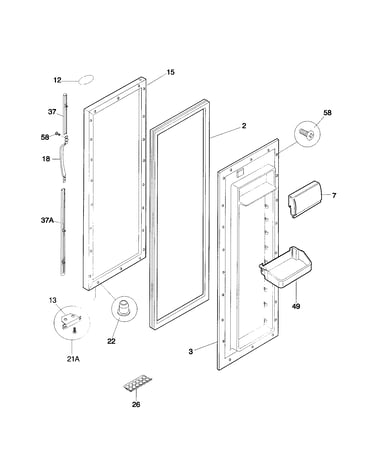 Refrigerator door