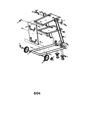 Mig welder cart