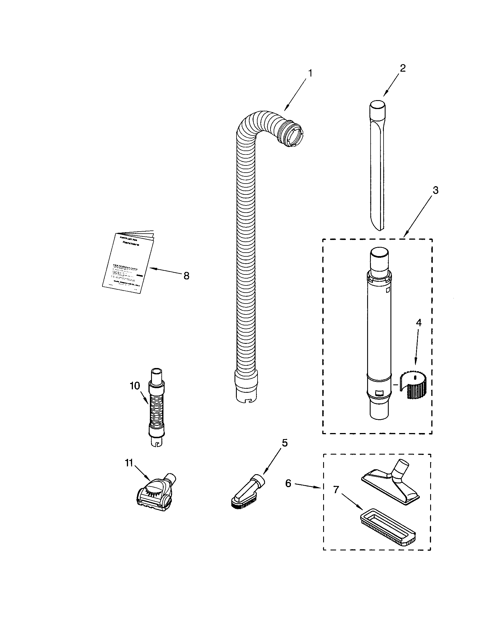 HOSE AND ATTACHMENTS