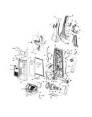 Dust compartment and motor