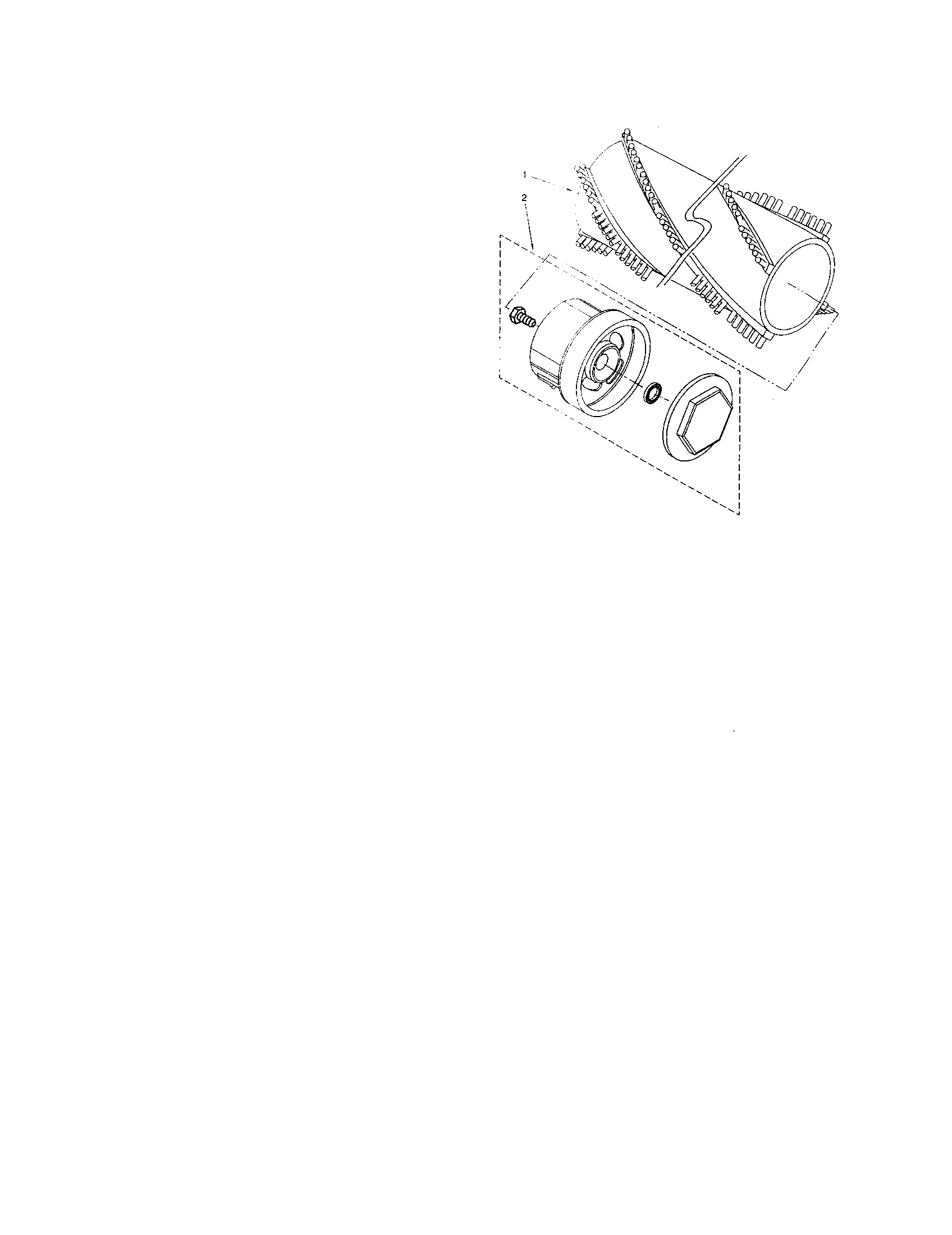 AGITATOR AND ENDCAP ASSEMBLY