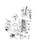Dust compartment and motor