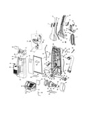 Dust compartment and motor