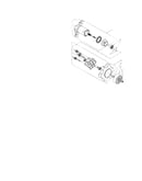 Agitator motor and gear assembly
