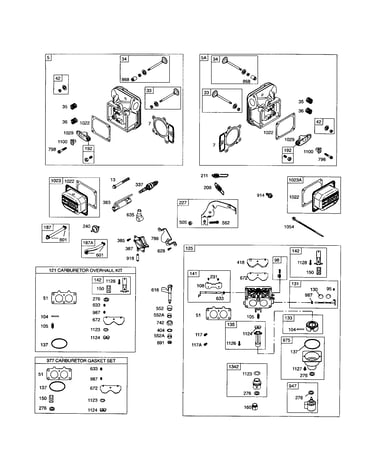 Carburetor/cylinder-head