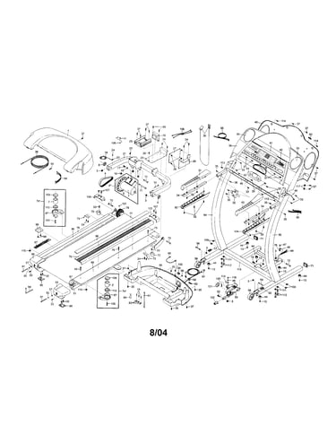 Walking belt/console/hood/motor
