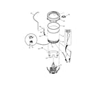 GE WDSS4120A0WW outer tub/pressure tube diagram