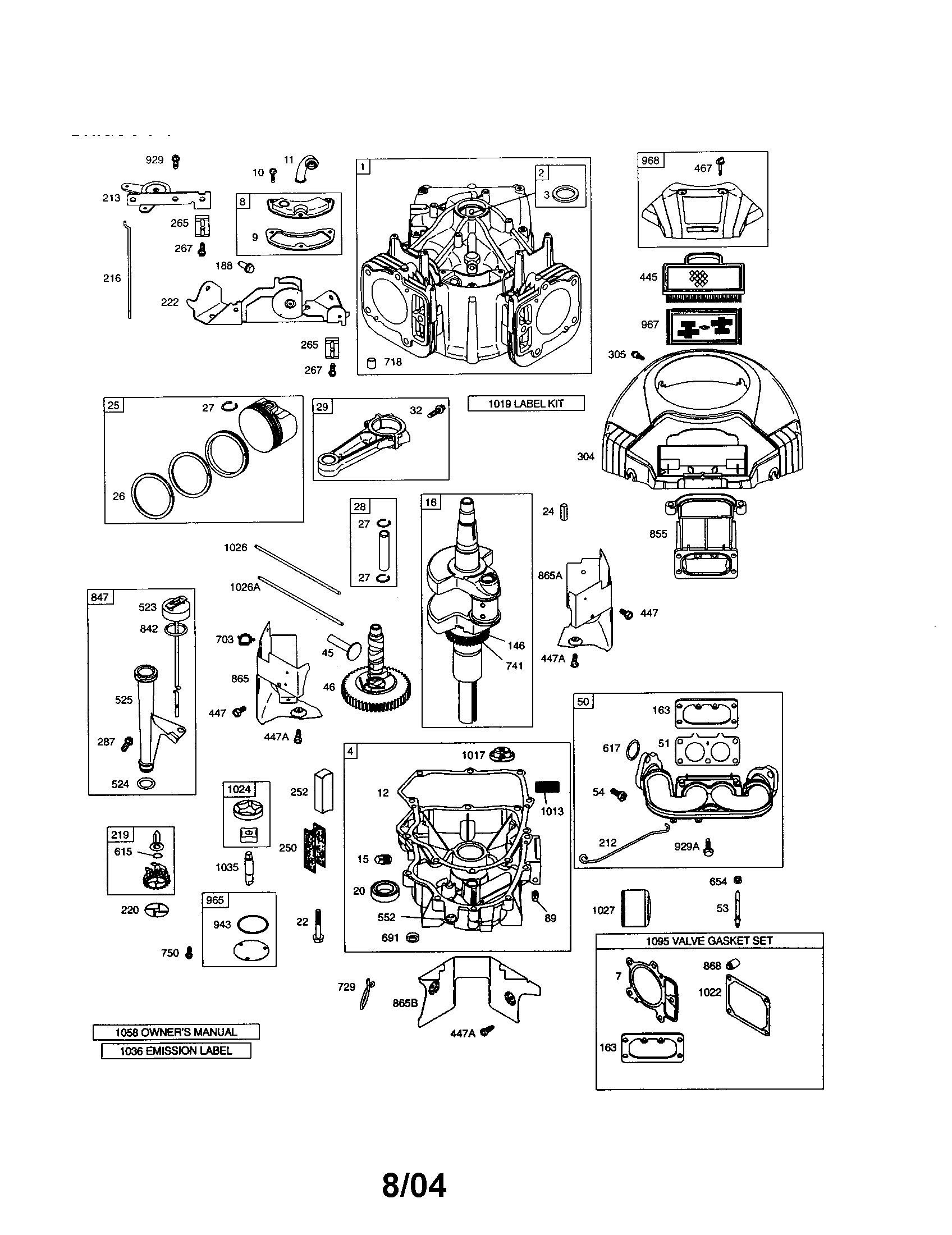 Cylinder/crankshaft