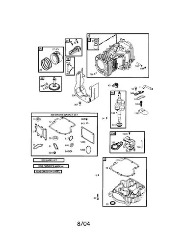 Cylinder/crankshaft