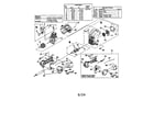 Homelite UT15204 ignition/rotor/starter/clutch diagram