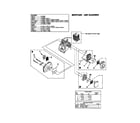 Homelite UT15159R muffler/air cleaner diagram