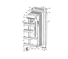 GE TPH21PBSAWW fresh food door diagram