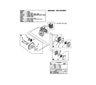 Homelite UT20827 muffler/air cleaner diagram