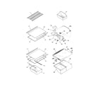 Frigidaire FRT21FG3DW0 shelves diagram