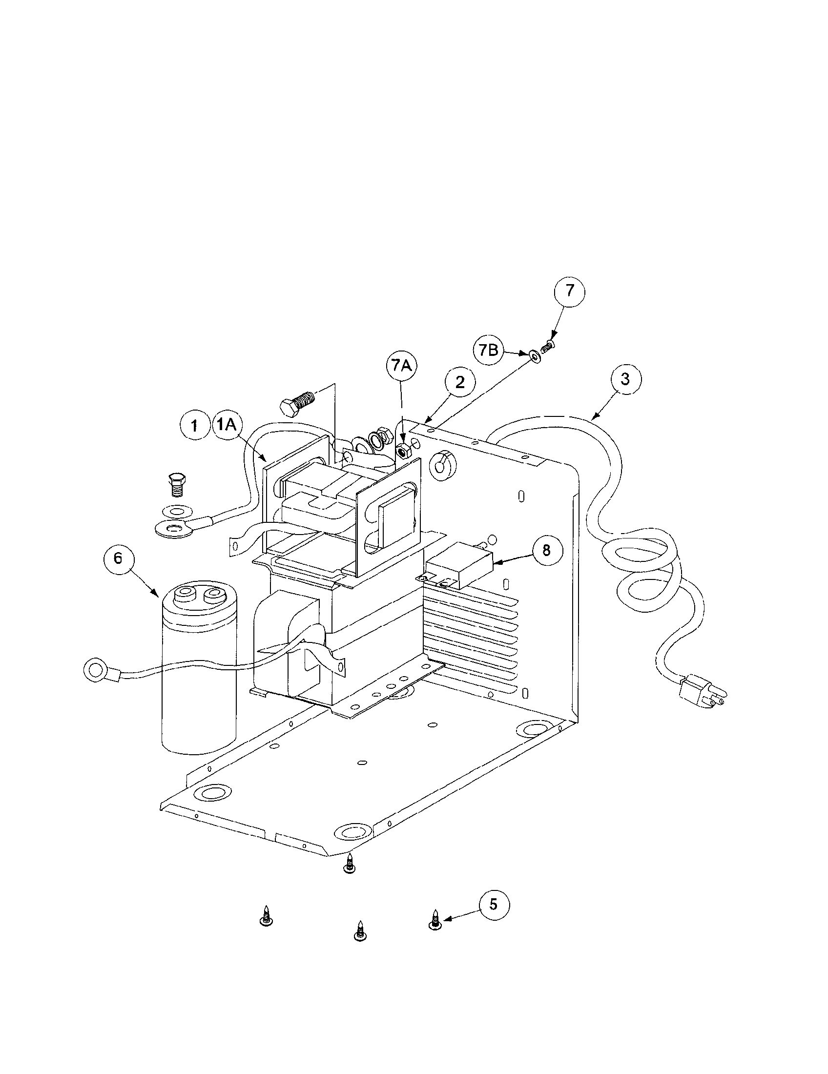 CASE BACK AND BOTTOM ASSEMBLY