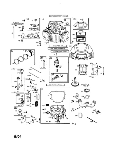 Cylinder/crankshaft