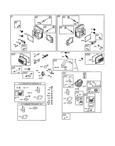 Cylinder-head/carburetor