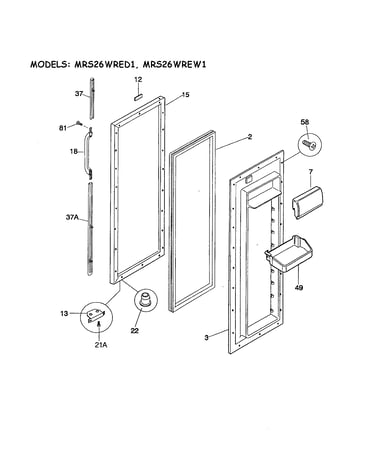 Refrigerator door