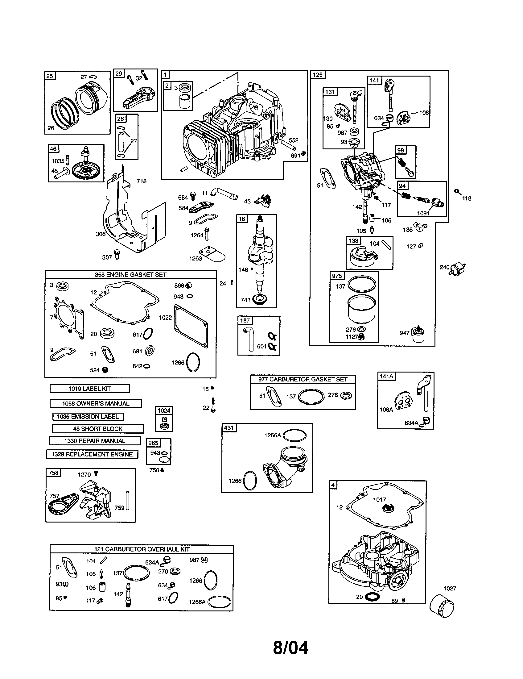 Cylinder/crankshaft
