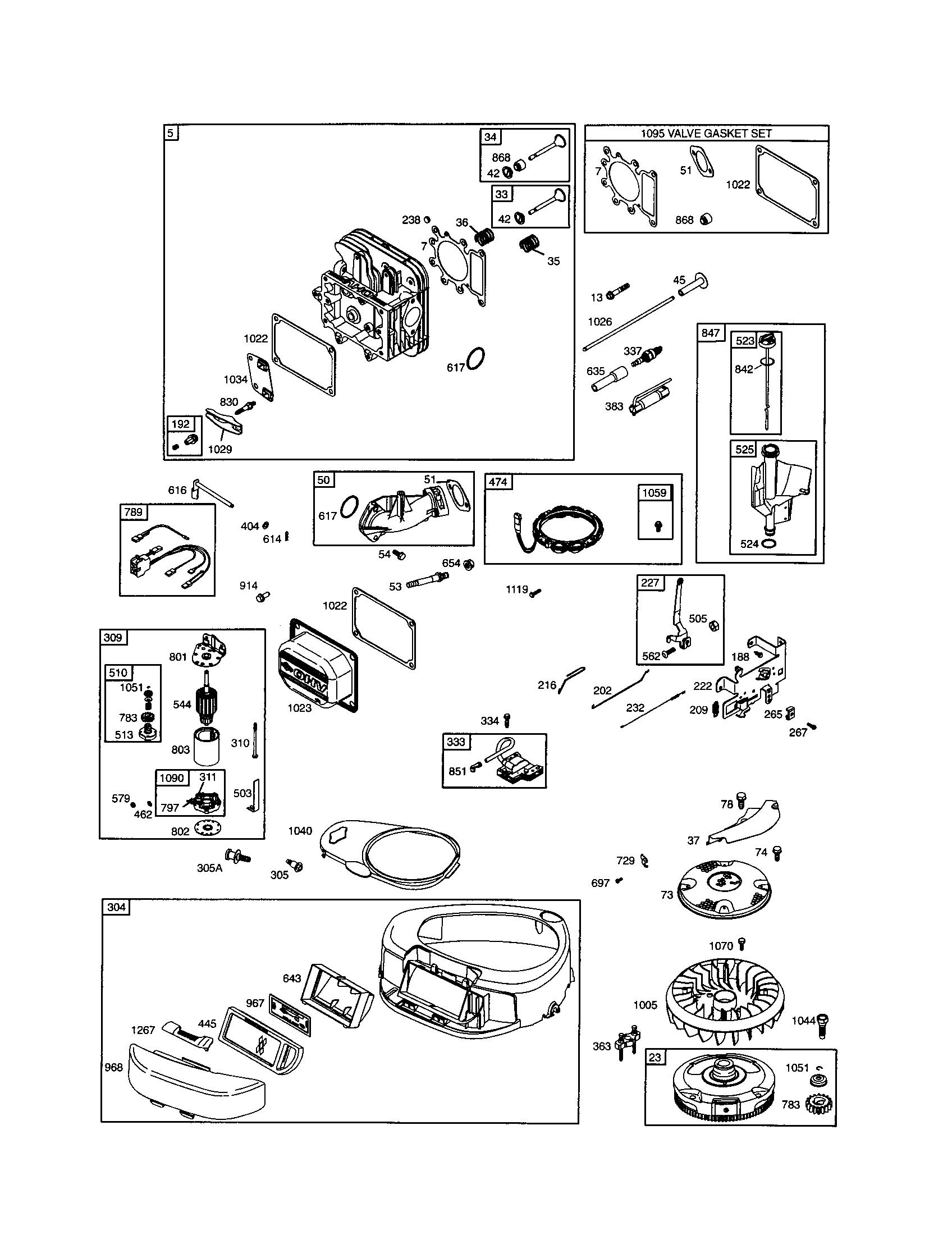 Cylinder-head/housing-blower
