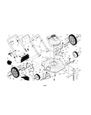 Engine/housing/handle/wheels