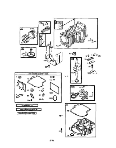 Cylinder/crankshaft