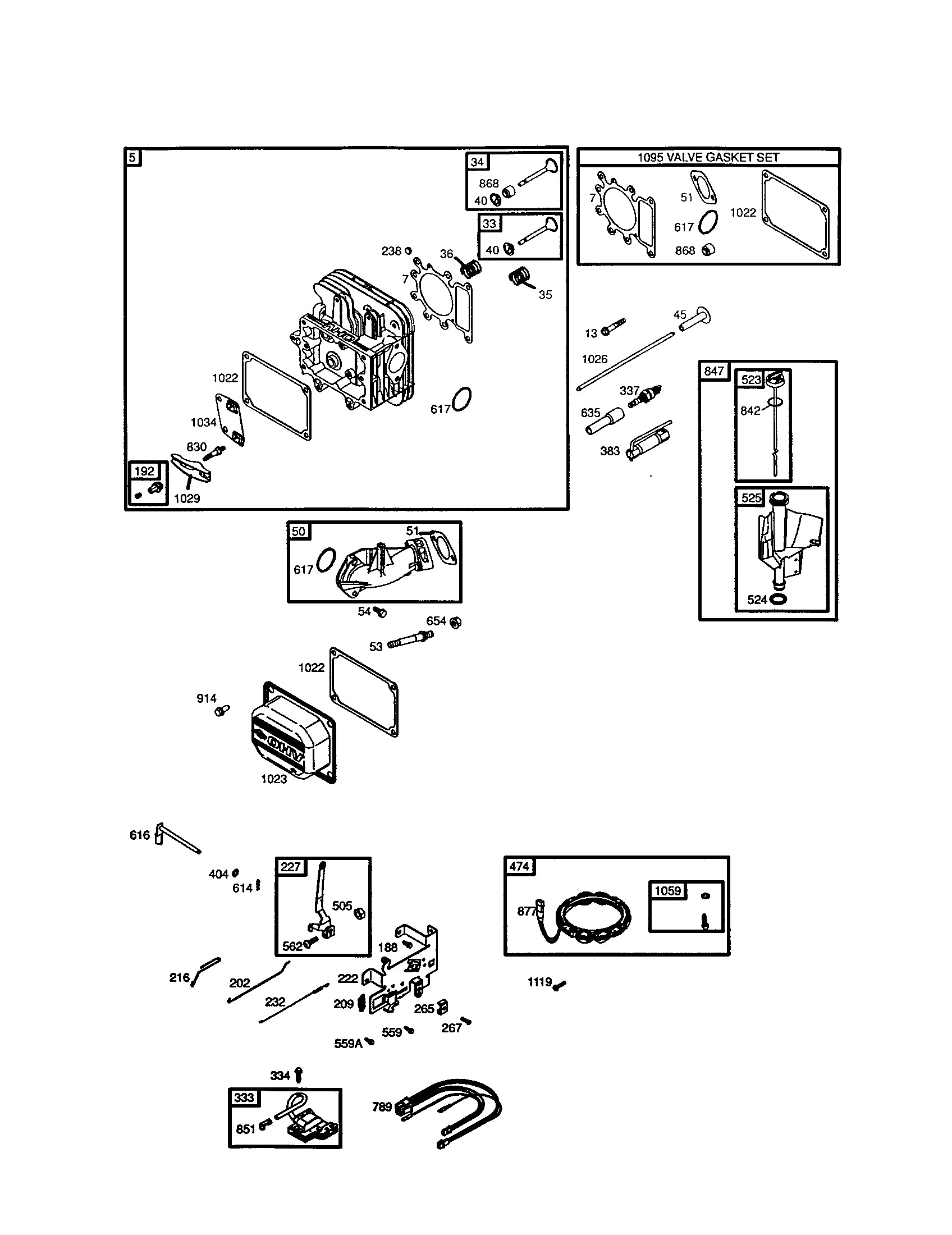 Cylinder-head/muffler