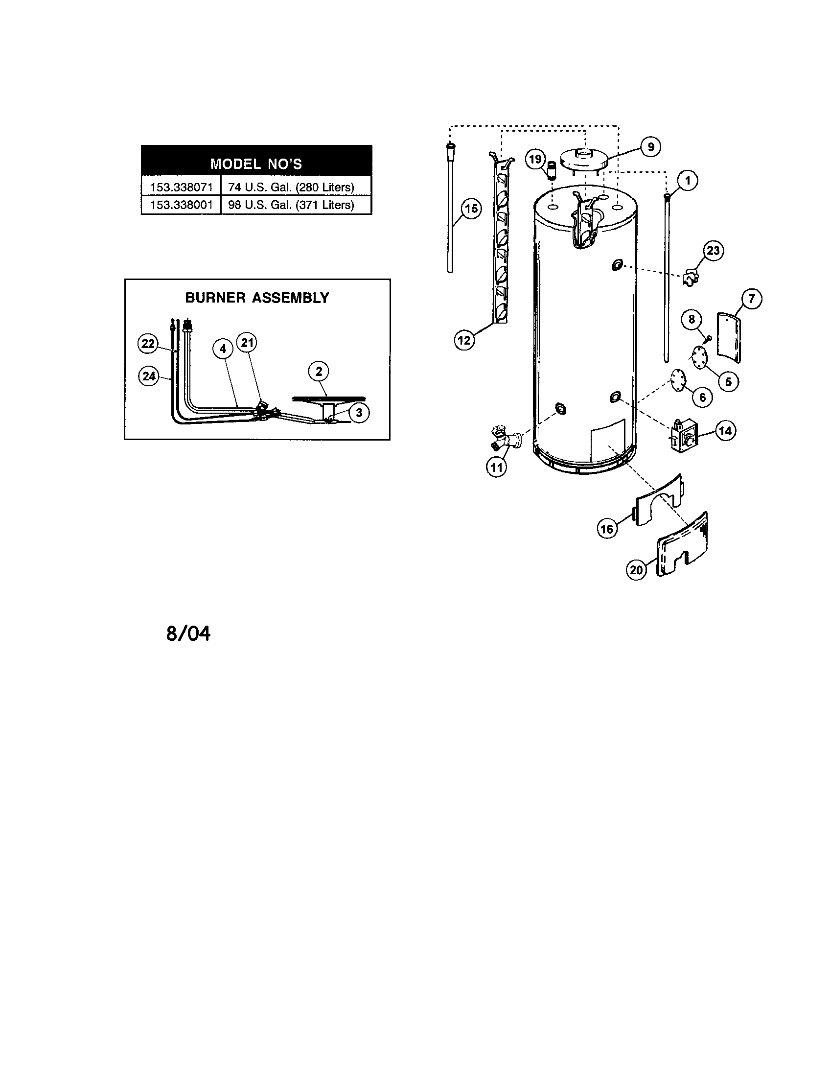 Gas water heater