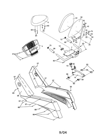 Console base/seat/sideshield