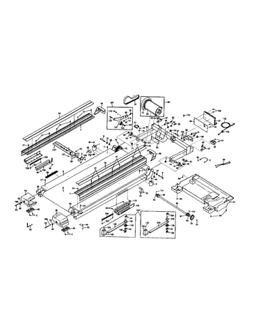 Walking belt/motor/belly pan