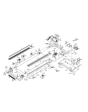 Walking belt/belly pan/motor