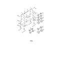 Proform DTL1354B0 frame/dumbbells diagram