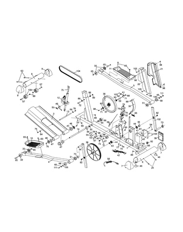Ramp/pedals/frame/belt