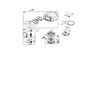 Craftsman 917273823 blower-housing/rewind-starter diagram